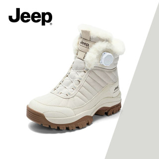 Giày Bốt Tuyết JEEP Nữ Plus Nhung Dày Cao Cấp Ấm Áp Chống Lạnh Ngoài Trời Chống Trơn Trượt Chống Mài Mòn Thu Đông Giày Bốt Ngắn