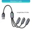 Cáp chia cổng USB Treeling Male sang 3 cái cho trung tâm USB Chargign và truyền dữ liệu