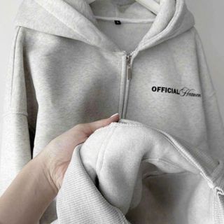 ÁO KHOÁC NỈ MŨ 2 LỚP NAM NỮ UNISEX KHOÁ KÉO -CHỮ HALLOWEN OFFICAIL-thuba