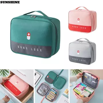 SUNSHINE Túi Sơ Cứu Ngoài Trời Văn Phòng Tại Nhà Cắm Trại Đi Bộ Đường Dài Lớp Di Động Hộp Khẩn Cấp Xe Sơ Cứu Bộ