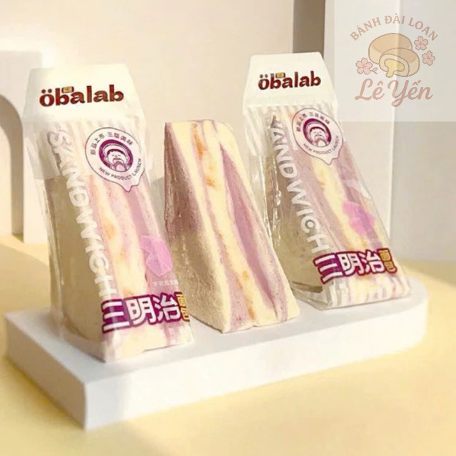 (combo 12 cái) Bánh mì tam giác khoai môn trứng muối chà bông, Ăn Vặt Bánh Kẹo