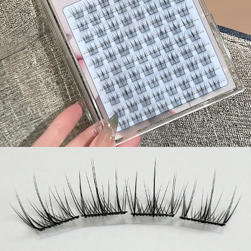 Cosplay tự nhiên Lông mi giả C Curl 12-14mm Cụm mi dành cho người đam mê mi hoặc người mới bắt đầu