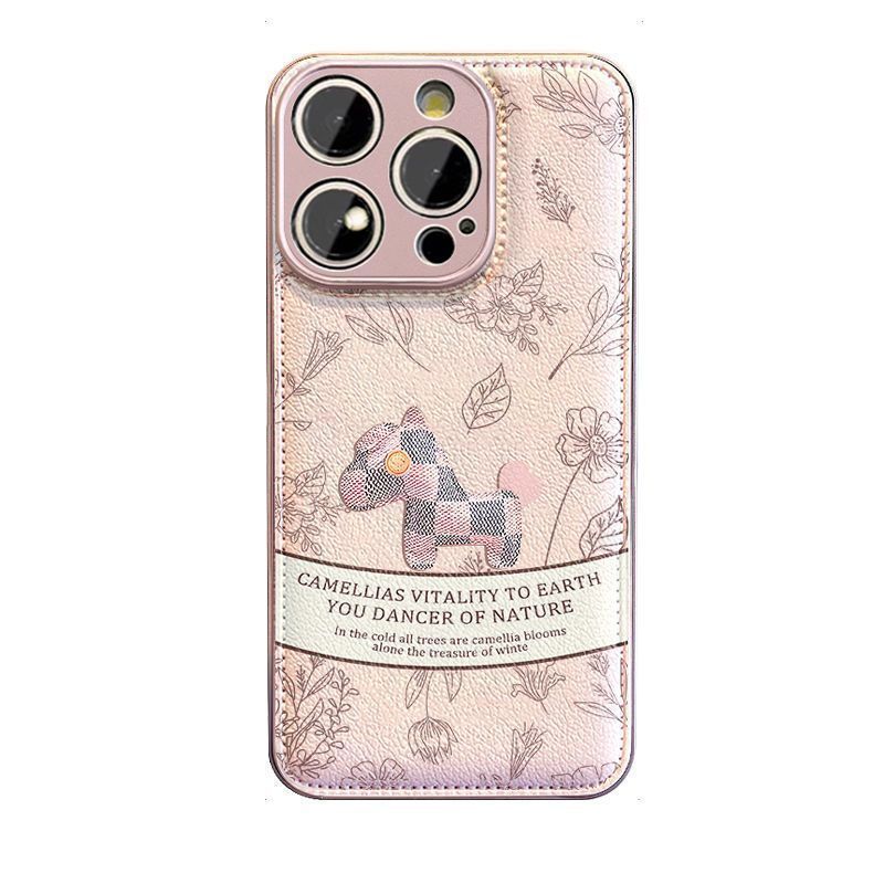 Retro Pony Thích Hợp Cho Apple 17 Vỏ Điện Thoại Phong Cách 1615promax Dây 14 Full Đệm Không Khí 25.11.27