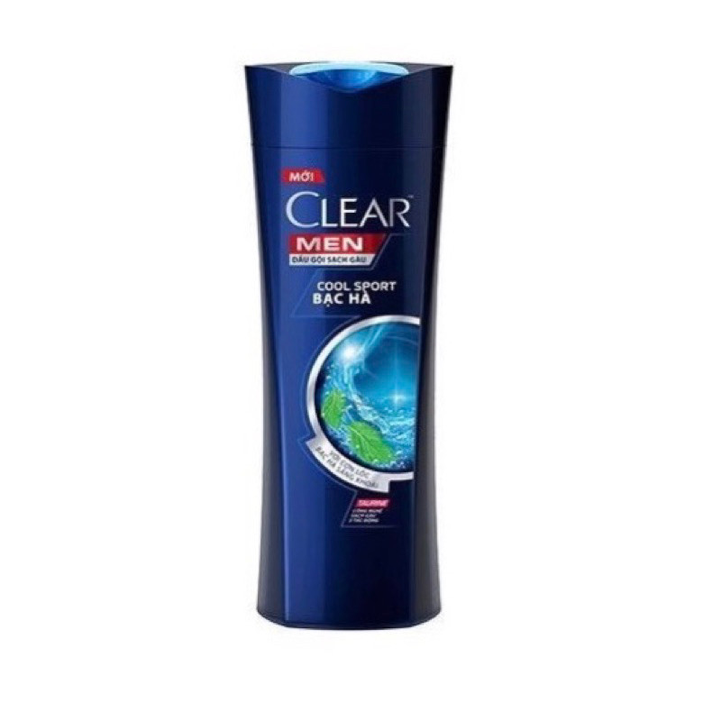 Dầu gội sạch gàu clear bạc hà chai 170g , 340g