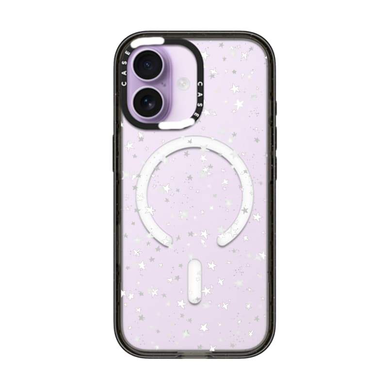 CASECASE X Ngôi Sao Nhỏ Cạnh Đen Trong Suốt Cứng Hút Từ Tính Tác Động Dành Cho Apple IPhone 12 13 14 15 16 17 Pro Max Air Plus Có Hộp
