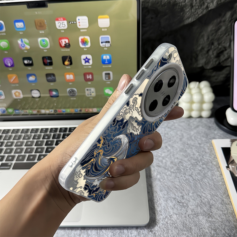Ốp điện thoại The Great Wave off Kanagawa Micro Matte cho Oppo Find X9 Pro X8 Ultra X8 Pro X8S + Vỏ Oppo chống sốc