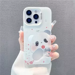 Ốp Hoa Gấu Trúc Dễ Thương Cho OPPO Reno 15 15C Mini 14F 14 13F 13 12F 11F 11 10 9 8 8T 8Z 7 6 5 Pro Plus 7Z 7 Lite 5F 5K 4F 4 Lite 5G 4G Điện Thoại Ốp lưng cứng chống sốc