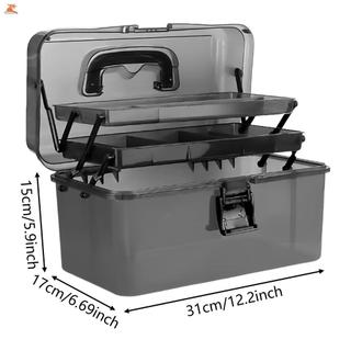 Hộp đựng đồ câu cá 3 lớp trong suốt, made từ nhựa bền chắc - Quà tặng lý tưởng cho các tín đồ mê câu cá