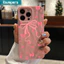 Ibumpers Ốp Điện Thoại Nơ Màu Hồng Đẹp Họa Tiết Hoa Silicon Mềm Cao Cấp Chống Sốc Cho iPhone 11 12 13 14 15 16 17 Pro Max IP 7 8 Plus Iphon X XS XR Xs max