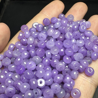((20 Chiếc) Ngọc Tím 6mm, Nguyên Liệu Tự Làm Vòng Tay