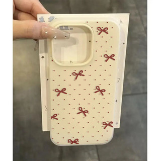 Ốp Lưng Cho iPhone 11 12 Pro Max XS XR X 7 8 Plus Thời Trang Nơ Kẹo Mờ Dễ Thương Bìa Mềm