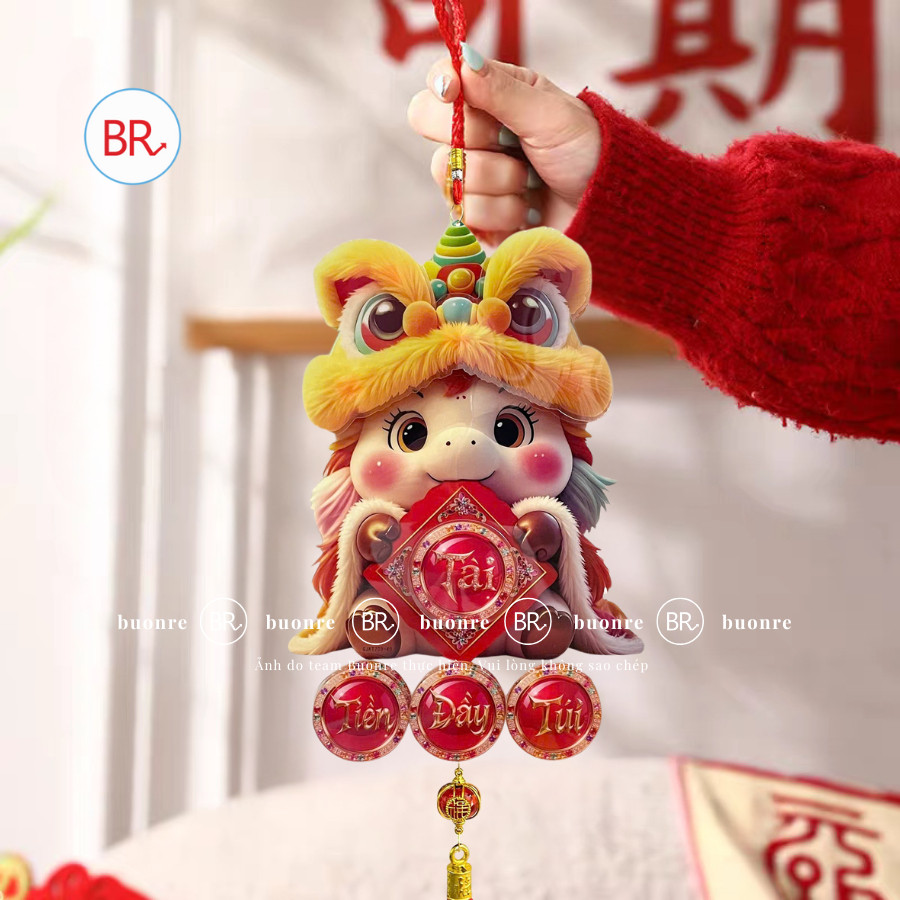 Liễn Treo Trang Trí Tết Ngựa Chibi 6D Cute Chất Liệu Nhựa Mika Decor Trang Trí Tết Bính Ngọ 2026,Nhà Cửa,Quán Ăn ANGI
