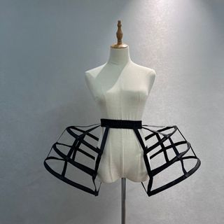 NICOLOO Pannier Petticoat, Cấu trúc lồng Váy lót Crinoline cổ điển, Bền bỉ Hỗ trợ mạnh mẽ Victoria Baroque Gothic Petticoat cho đám cưới