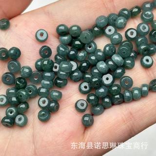 Vòng tay abacus hạt đá tự nhiên màu xanh, phù hợp làm đồ handmade