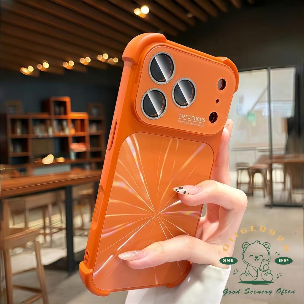 【 Ốp lưng iPhone17 】 Túi khí khí khí cực quang cảm giác da lỏng Vỏ điện thoại iphone17 Pro Max 16 15 14 13 cho vỏ iPhone Vỏ mềm silicon TPU chống sốc