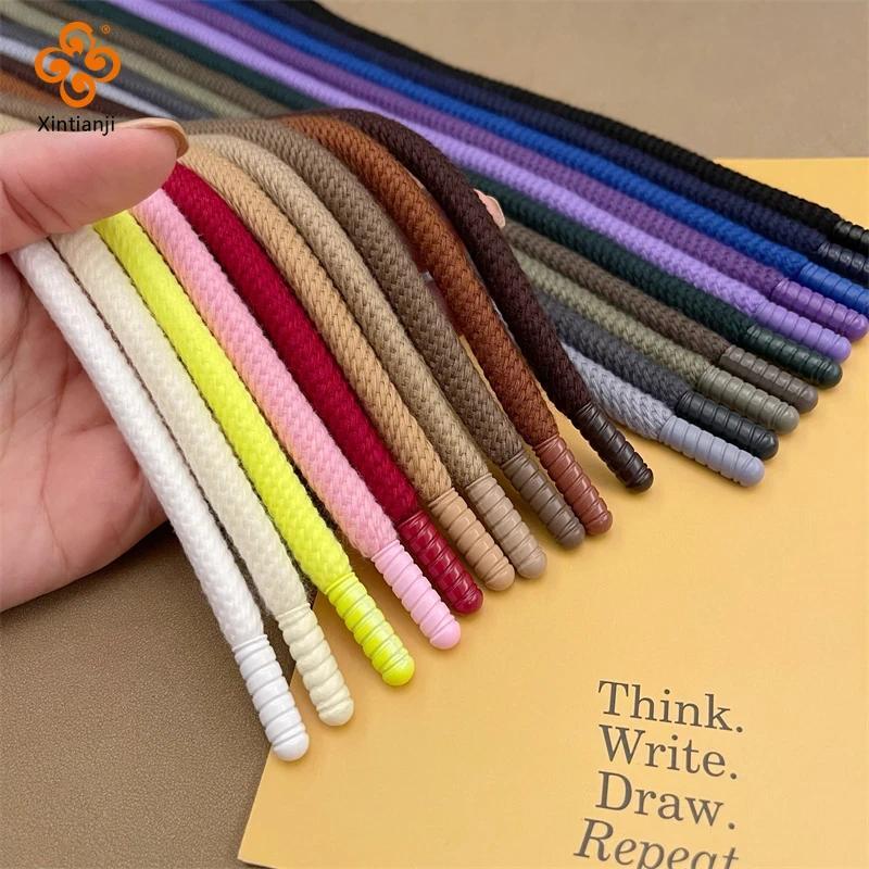 135CM Đầu Kim Loại Bện Tròn Dây Xoắn Áo Dây Mồ Hôi Dây Rút Dây Thay Thế DIY May Thủ Công