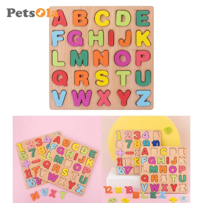 Bảng chữ cái ABC Gỗ Pre- Hoạt động học tập sớm Đồ chơi giác quan Quà tặng sinh nhật