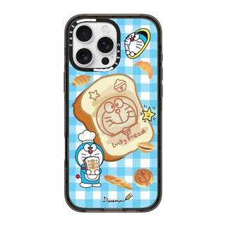CASECASE X Doremon Memory Bread Black Edge Clear Hard Từ Hút Tác Động Dành Cho Apple IPhone 12 13 14 15 16 17 Pro Max Air Plus Có Hộp