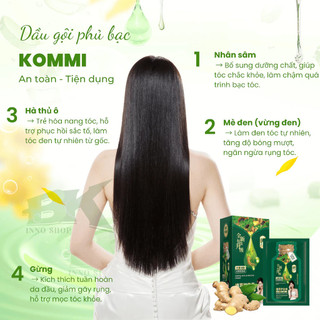 Thảo Dược Tại NhàHộp 10 Gói Tinh Chất Nhuộm Tóc，nhuộm tóc tại nhà，Dầu Gội Phủ Bạc Thảo Dược