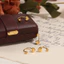 Bông tai hình chữ U thiết kế trái tim mạ vàng 18K, thời trang nữ độc đáo