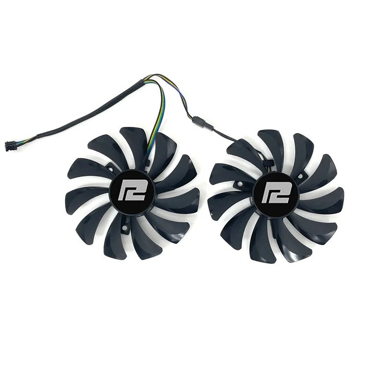 Mới 85mm Quạt Làm Mát Cho Powercolor RX 6700 6650 6600 XT RX 5700 5600 XT V2 Fighter Card Đồ Họa Quạt Làm Mát