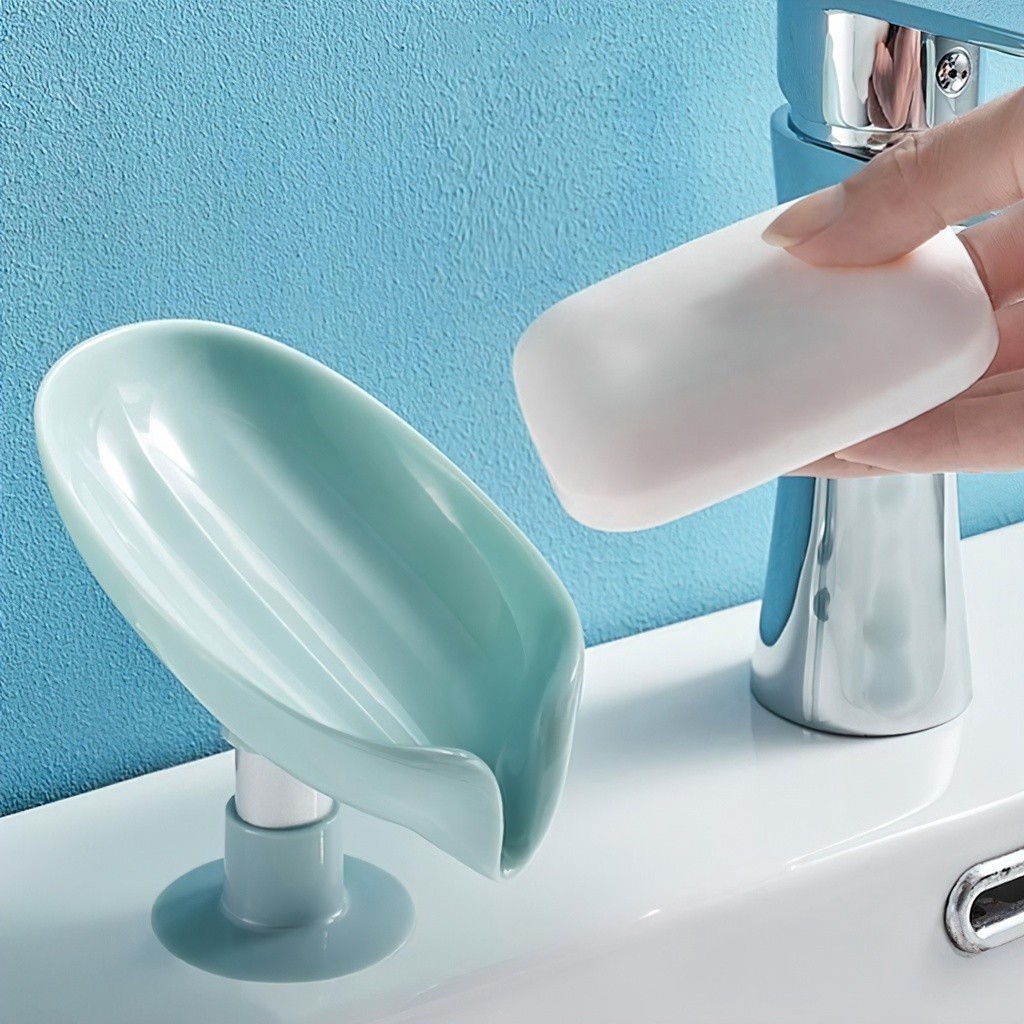 M7 Khay để xà phòng hình chiếc lá tiện dụng cho nhà tắm nhà bếp MALAN