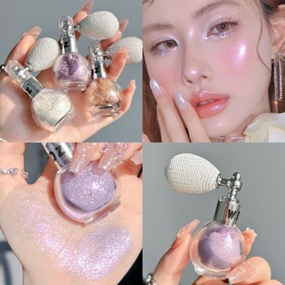 Cơ Thể Lấp Lánh Túi Khí Độ Bóng Cao Xịt Lấp Lánh Tóc Xương Đòn Cổ Làm Sáng Kim Cương Influencer Cô Dâu Trang Điểm