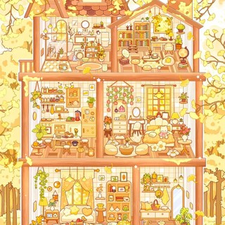 OOKK Văn Hóa Sáng Tạo 3.0 Nguyên Bản Cảnh Quan Dán Ba Chiều Cabin Bé Gái Thu Nhỏ Cảnh Dán DIY Sổ Tay Dán