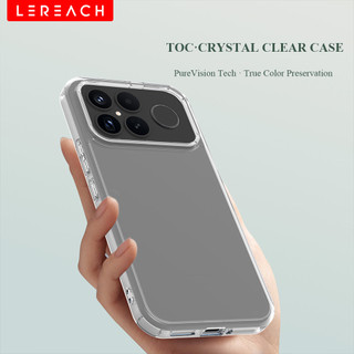 Lereach cho Poco F8 Ultra / Xiaomi Poco F8 Pro Vỏ điện thoại TPU + Acrylic Vỏ bảo vệ chống sốc trong suốt