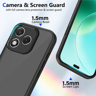 Dành Cho Honor 400 Lite Ốp điện thoại Cứng Mờ Da-Cảm Giác Mềm Khung TPU Chống Sốc Mỏng Vỏ