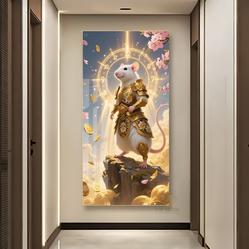Tranh Treo Decor "12 CON GIÁP" Tranh Decor - Tranh Treo Phòng khách, Tranh Treo phòng ngủ, Tranh tráng gương cao cấp