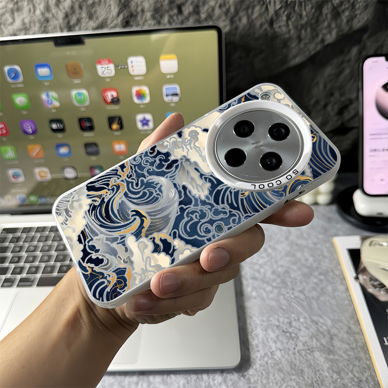Ốp điện thoại The Great Wave off Kanagawa Micro Matte cho Oppo Find X9 Pro X8 Ultra X8 Pro X8S + Vỏ Oppo chống sốc