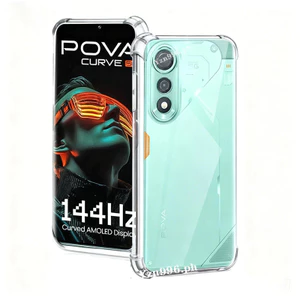 Dành cho Tecno Pova Curve, Pova Slim, Spark Slim 4G, Pova 7 4G Vỏ điện thoại Pova 6 5 Pro Vỏ điện thoại trong suốt chống rơi