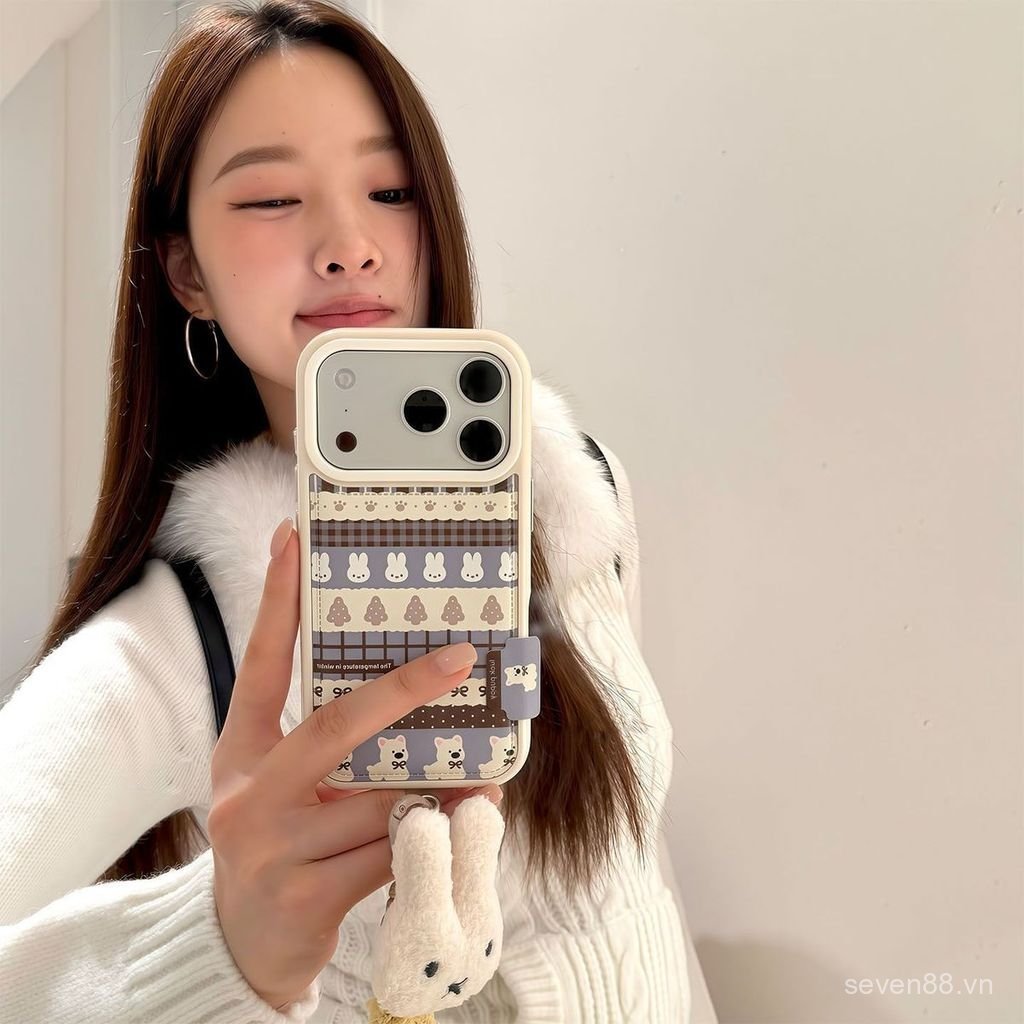 Ốp Điện Thoại Thích Hợp Cho iPhone 7 8 X XS XR XSMAX 11 12 13 14 15 16 17 Pro max Plus Air Có Dây Xích Fair Island Miffy Rabbit Vỏ Bảo Vệ Chống Sốc Bao Gồm Tất Cả PL7J