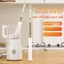 Bàn chải cọ ly cốc đa năng, cán kéo dài 33–40cm, đầu uốn cong làm sạch sâu