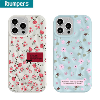 Ibumpers Ốp Điện Thoại Họa Tiết Hoa Đẹp Thẩm Mỹ Dễ Thương Thanh Lịch Silicon Mềm Cao Cấp Vỏ Chống Sốc Cho iPhone 11 12 13 14 15 16 17 Pro Max IP 7 8 Plus Iphon X XS XR