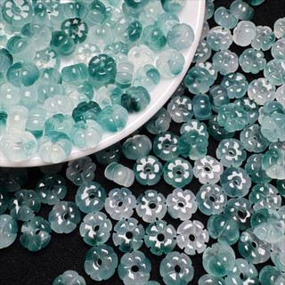 ((20 Hạt) Bí Ngô và Hoa Mai 8x5mm - Phụ Kiện DIY Vòng Tay