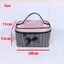 Túi đựng mỹ phẩm FAVORITEGOODS, Túi đựng đồ trang điểm di động, Túi xách sọc nơ thời trang du lịch