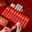 12 Cái / bộ 2026 Năm Ngựa Sáng Tạo May Mắn Vẽ Năm Mới May Mắn Trượt Phong Bì Màu Đỏ Để Tặng