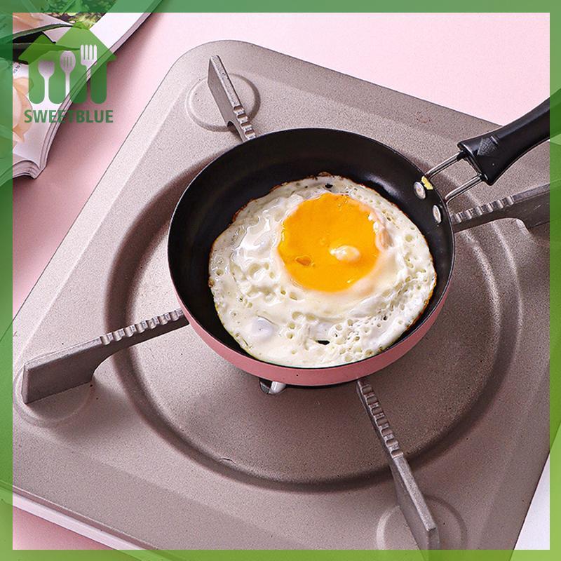 SWEET Chảo Chiên Mini Thép Không Gỉ Ngăn Dính Nồi Cảm Ứng Tròn Bữa Sáng Chiên Nhỏ Chảo Trứng Có Tay Cầm Dài Tiện Ích Nhà Bếp n