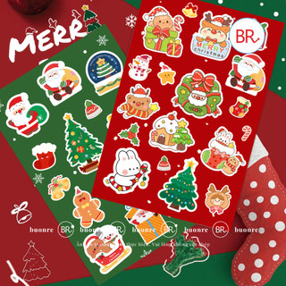 Sỉ 5/10/15/20 Sticker Noel trang trí thiệp,hộp quà Giáng sinh,hình dán trang trí Noel đáng yêu,quà tặng học sinh ANGI