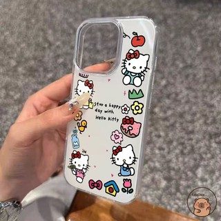 Dành Cho Huawei Nova 14 Pro Pura 80 Mate 70 Pro Plus Ultra Nova14 Pura80 Mate70 Vỏ Điện Thoại Màu Trắng Dễ Thương Hello Kitty Nơ Apple Donut Hoa Hoạt Hình Vỏ
