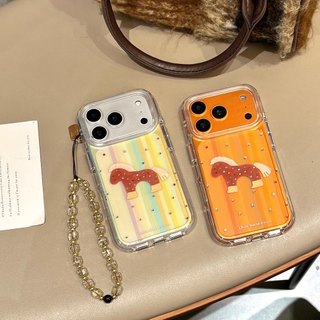 Ốp lưng cứng trong suốt Tương thích với iPhone 13 14 14Pro 14ProMax 15 15Pro 15ProMax 16 16Pro 16ProMax 17 17Pro 17ProMax Ốp lưng họa tiết chó kim cương nóng
