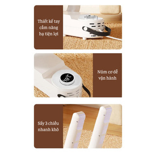 Máy Sấy Giày Khử Mùi Đa Năng Sấy, Tất, Găng Tay Kèm Khử Trùng Hiệu Quả, Nhỏ Gọn, Tiện Lợi
