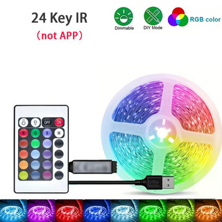 Đèn Led RGB Dải Đèn Led 1M-10M Có Điều Khiển Ứng Dụng Ruy Băng Linh Hoạt Luces Led Băng Cho Phòng Trang Trí Phòng Ngủ