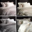 Bộ vỏ chăn ga gối lụa Memminbedding Luxury viền ánh bạc sang trọng, thanh lịch, tạo điểm nhấn tinh tế
