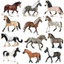 Ngựa thu nhỏ SMILE, Mô hình động vật Hanover Appaloosa, Bộ sưu tập mô hình ngựa PVC ngựa Ả Rập