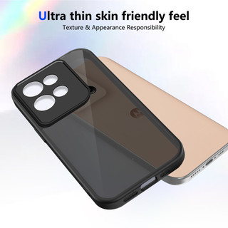 Dành Cho Motorola Moto Edge 50 5G Ốp điện thoại Cứng Mờ Da-Cảm Giác Mềm Khung TPU Chống Sốc Mỏng Vỏ