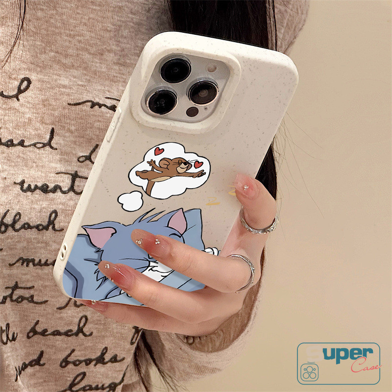 Ốp Lưng Tương Thích Cho IPhone 15 13 17 16 11 14 12 Pro Max XR Air X XS Max 6s 16 8 14 15 6 Plus SE 2020 Phim Hoạt Hình Dễ Thương Giấc Mơ Bạn Bè Chuột Mèo Bìa Mềm