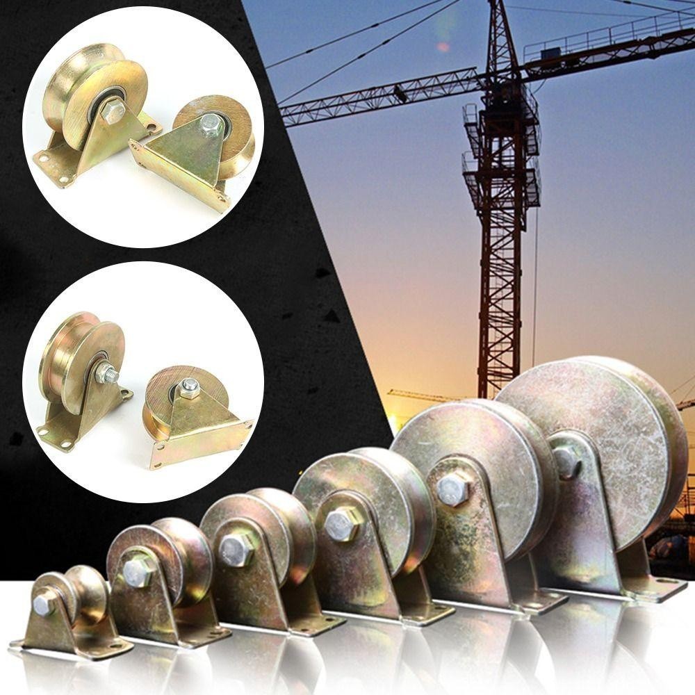 【24h】"Bộ Con Lăn Ròng Rọc Cửa Trượt – Thép Không Gỉ, Mạ Màu, Bánh Xe Hình Chữ U/V Cho Cửa Kéo, Cửa Cổng  "